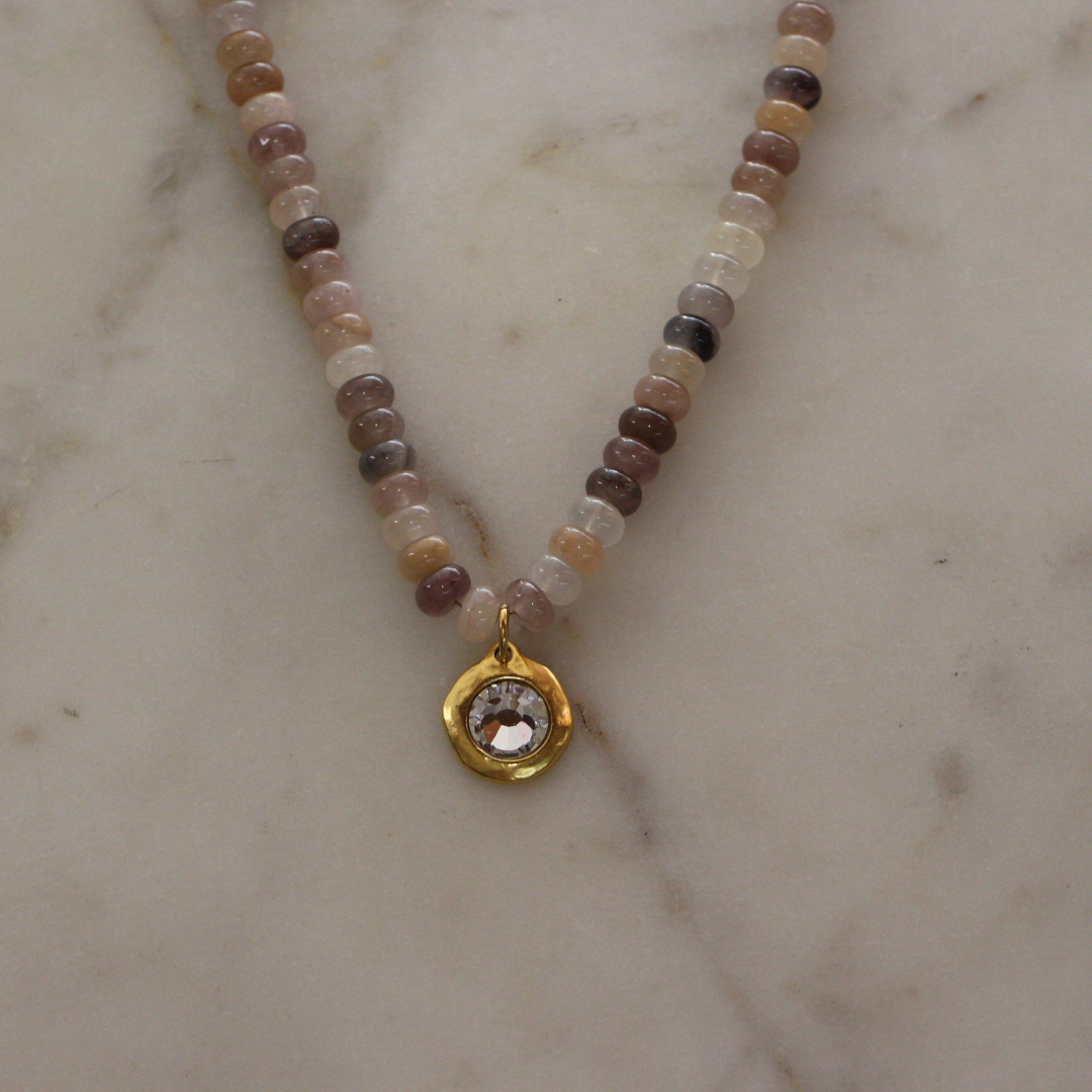 Lennon Crystal Gemstone Necklace