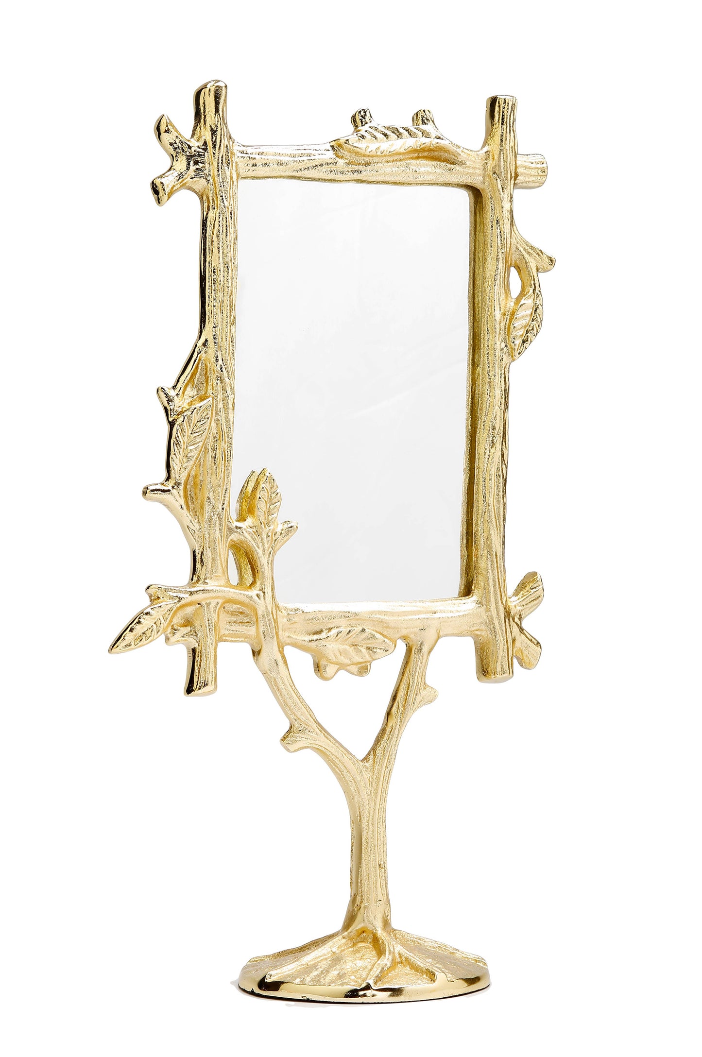 Gold Branch Table Mirror