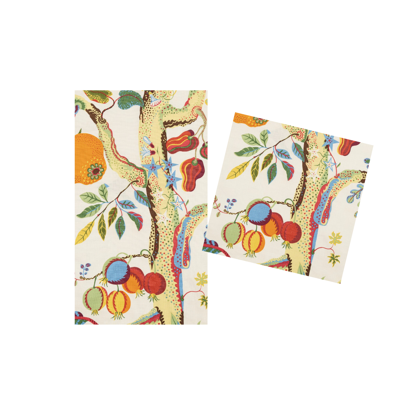 Pomegranate Tree Napkins- Cloth feel