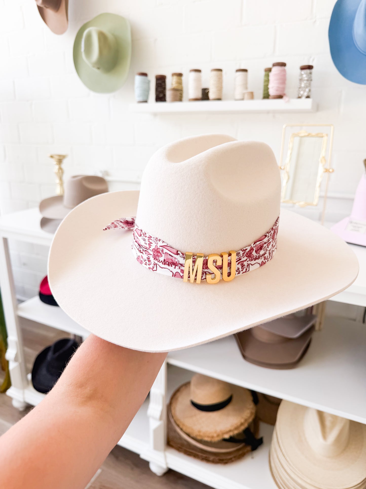 MSU wool cowboy hat