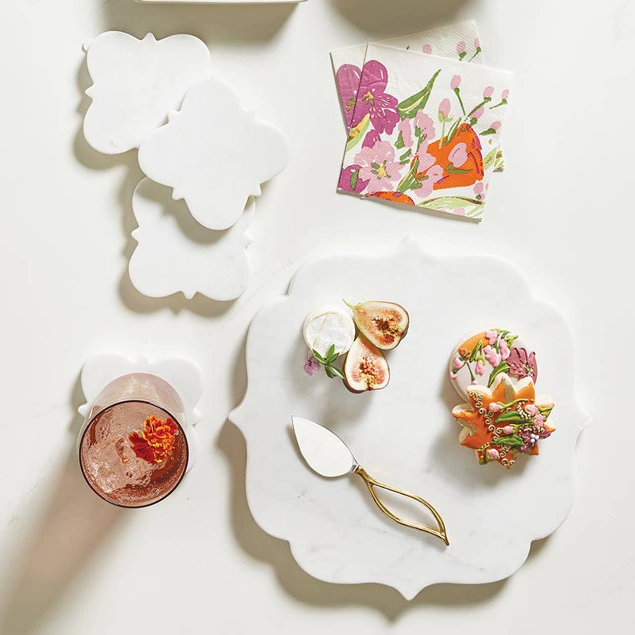 Floral Cocktail Napkins