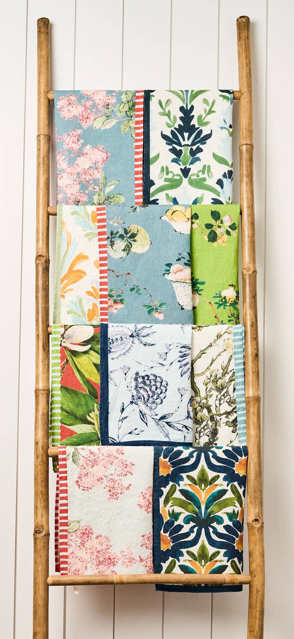 Hydrangea Branch - Sky Tea Towel