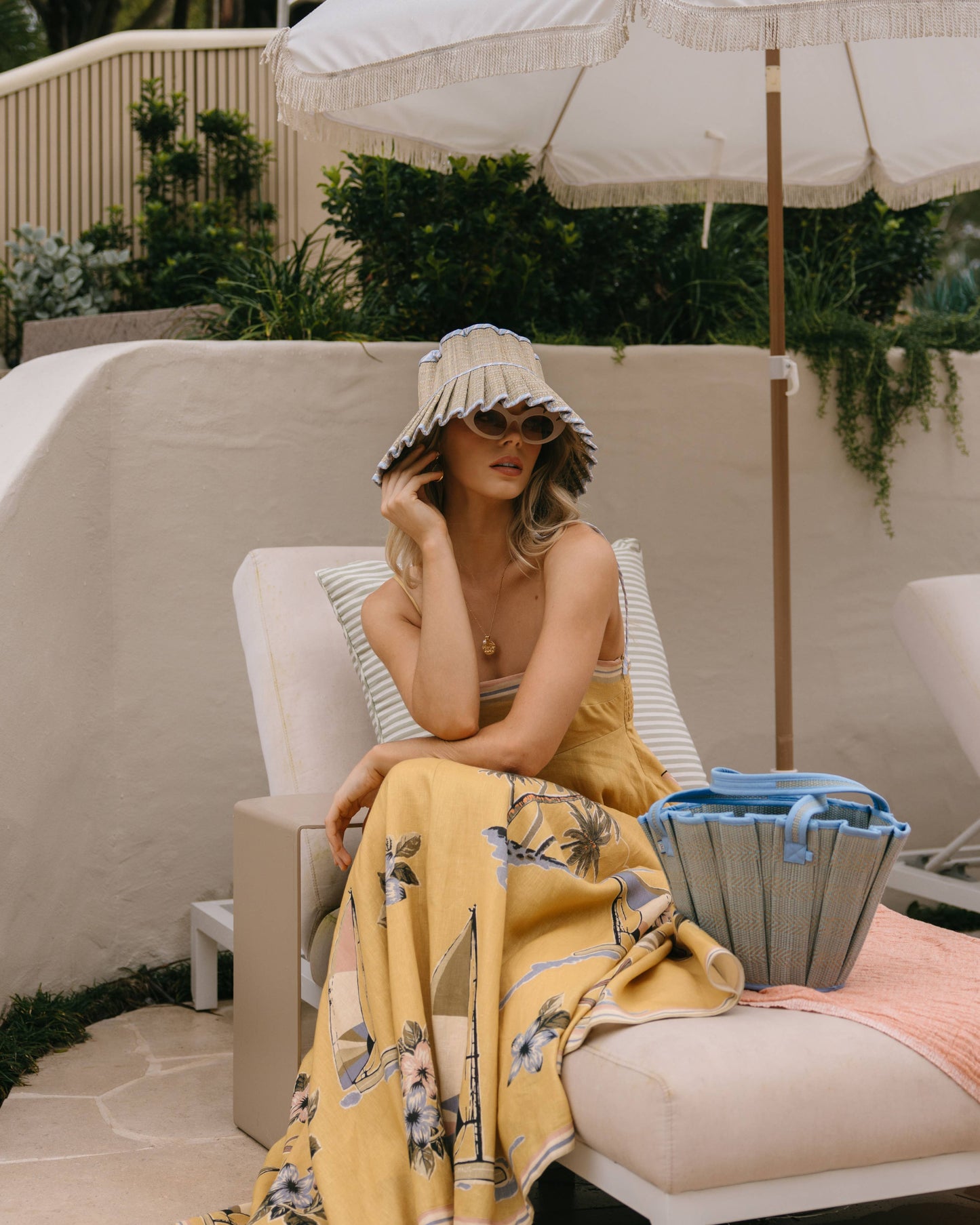 Rushcutter Bay | Luxe Capri Hat: Maxi / Rushcutter Bay / Medium