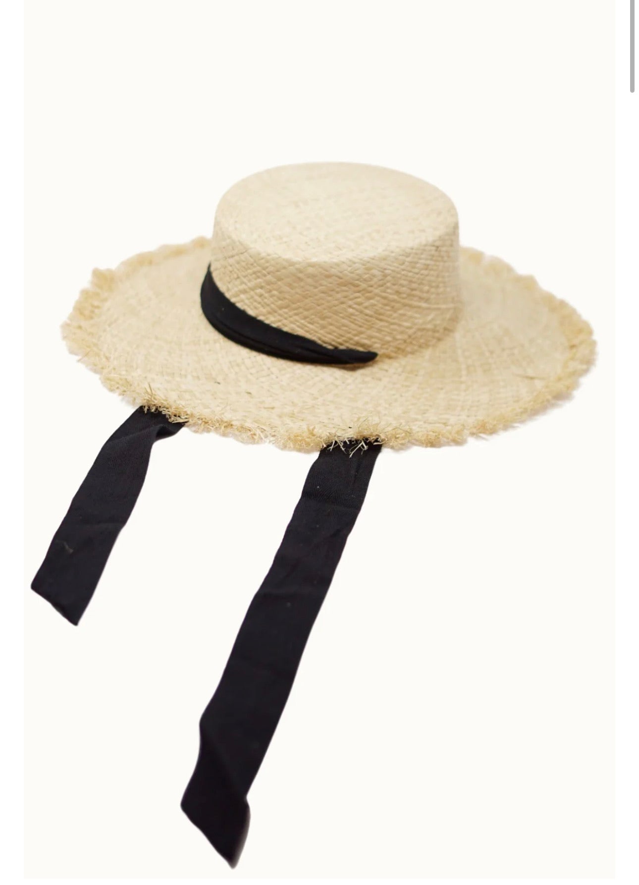 Frayed Straw Beach Hat