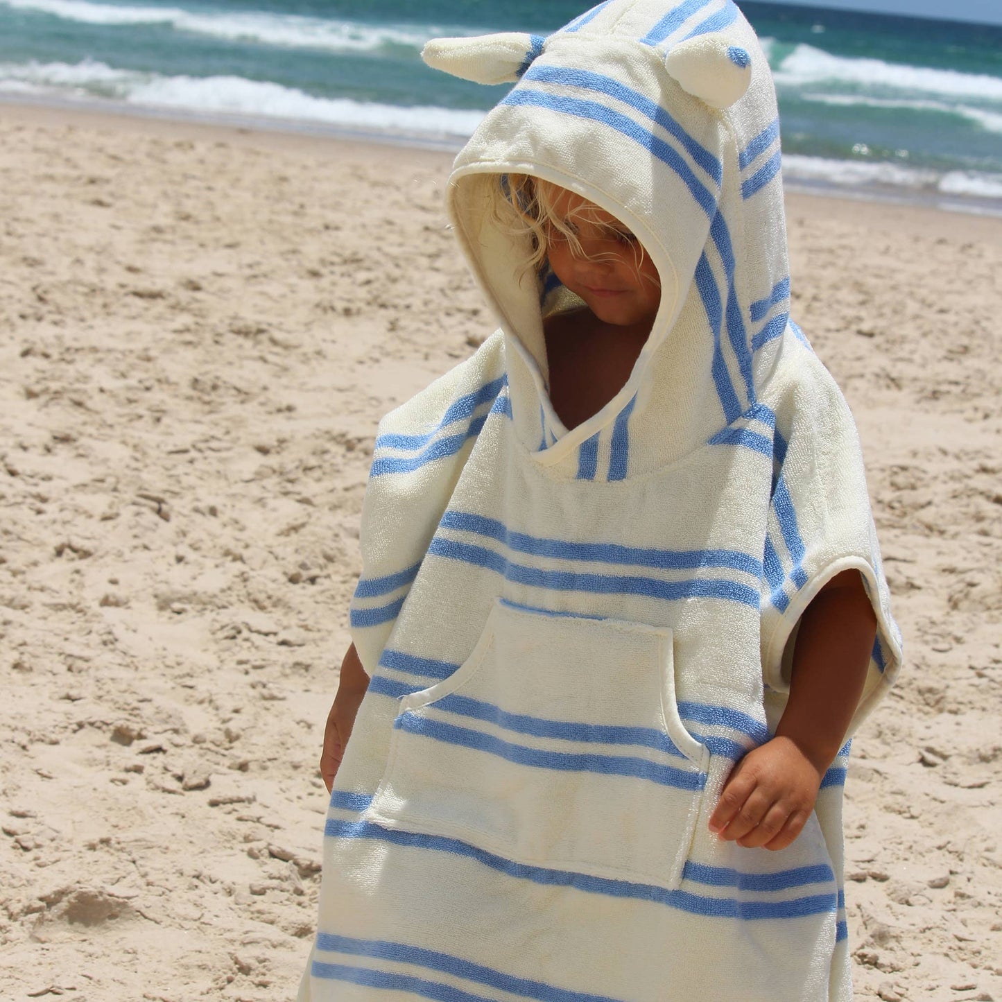 Kids Hooded Towel - Striped