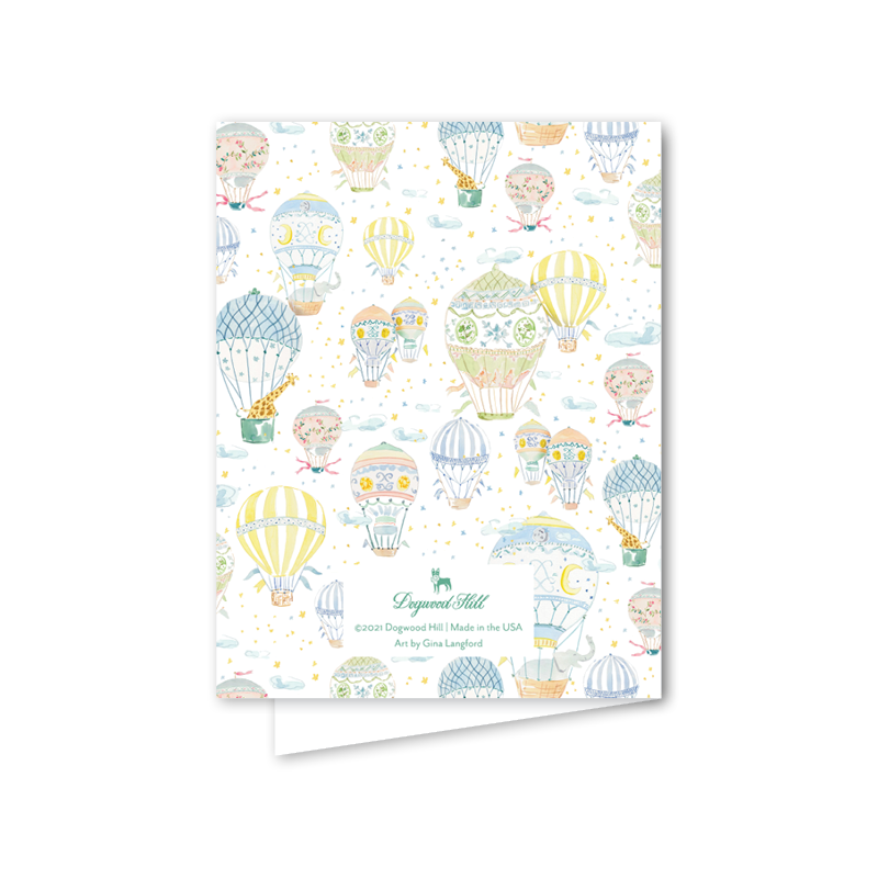 Balloon Festival Baby Card