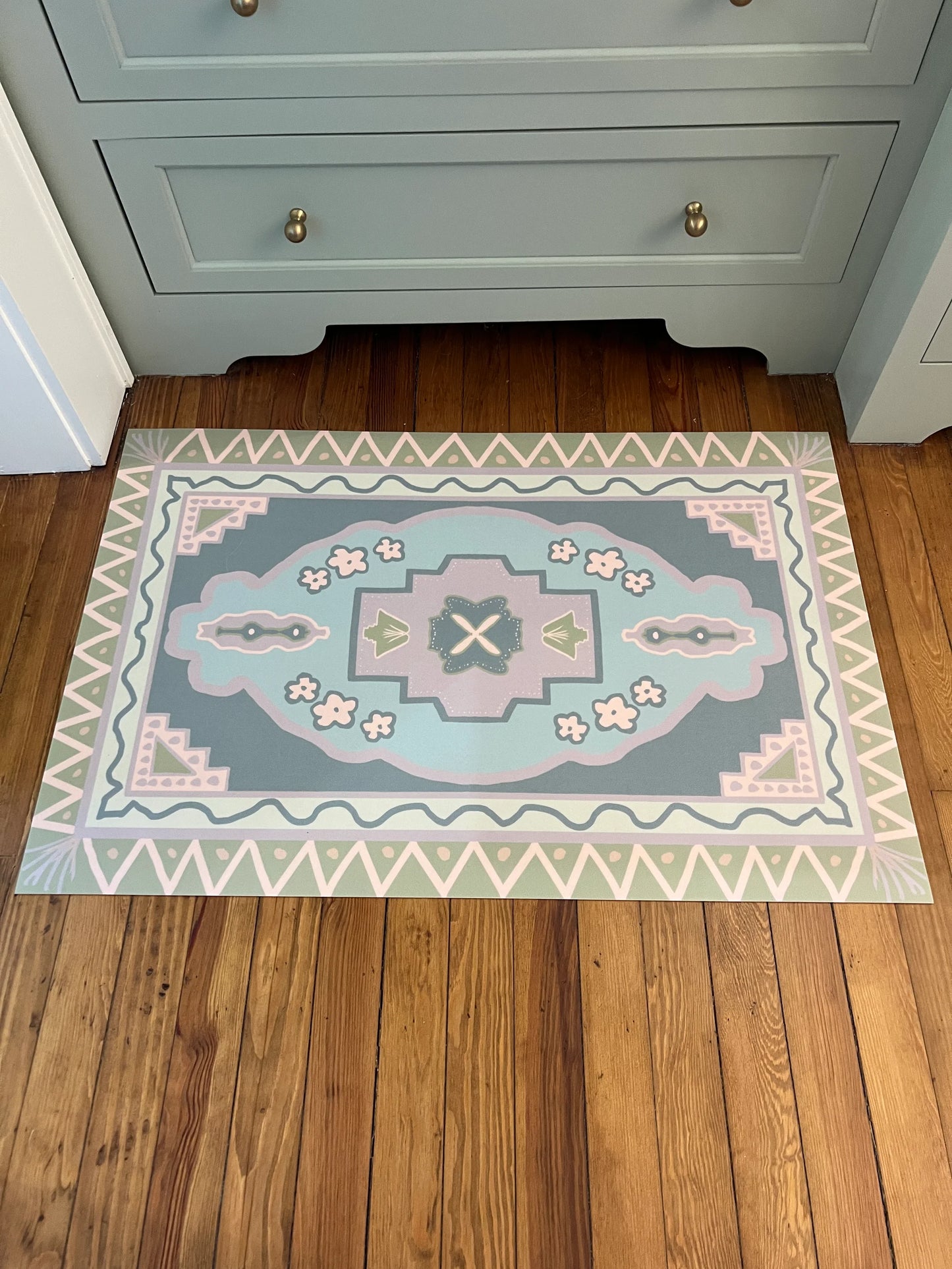 Hunter Oushak Vinyl Floor Mat - 24"x36"