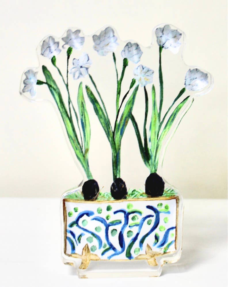 Paperwhites Acrylic Art Block