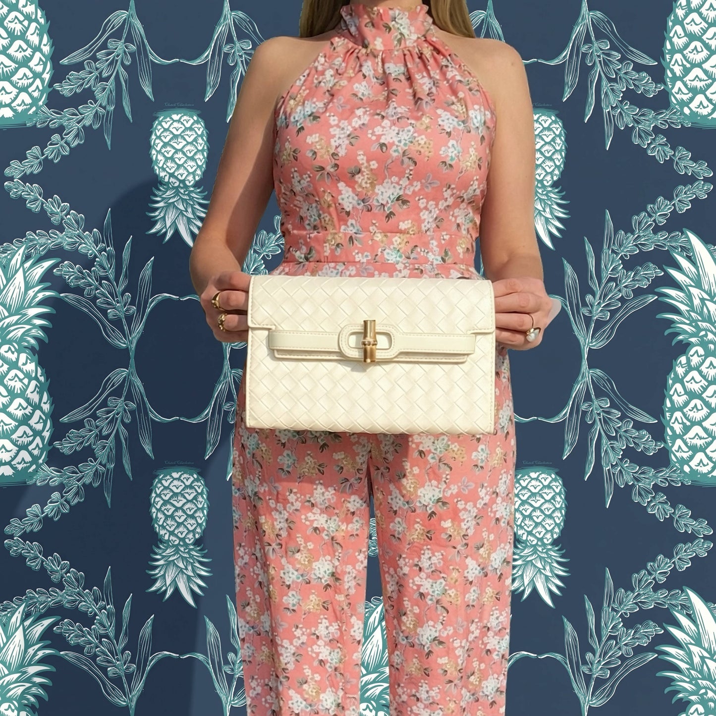 Broad Cream Clutch