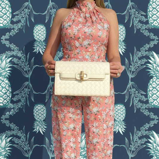 Broad Cream Clutch