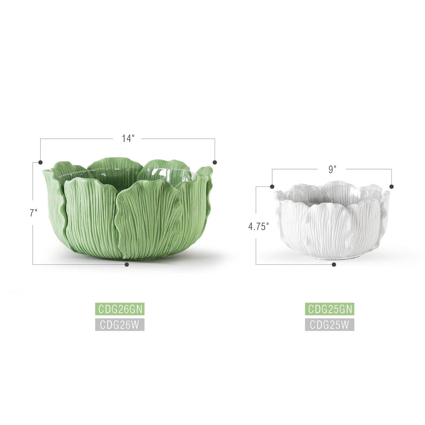 Leaf Reverie Planter - Small: White