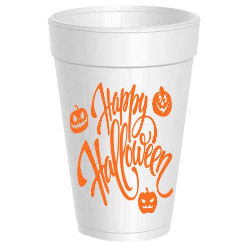 Happy Halloween Foam Cups