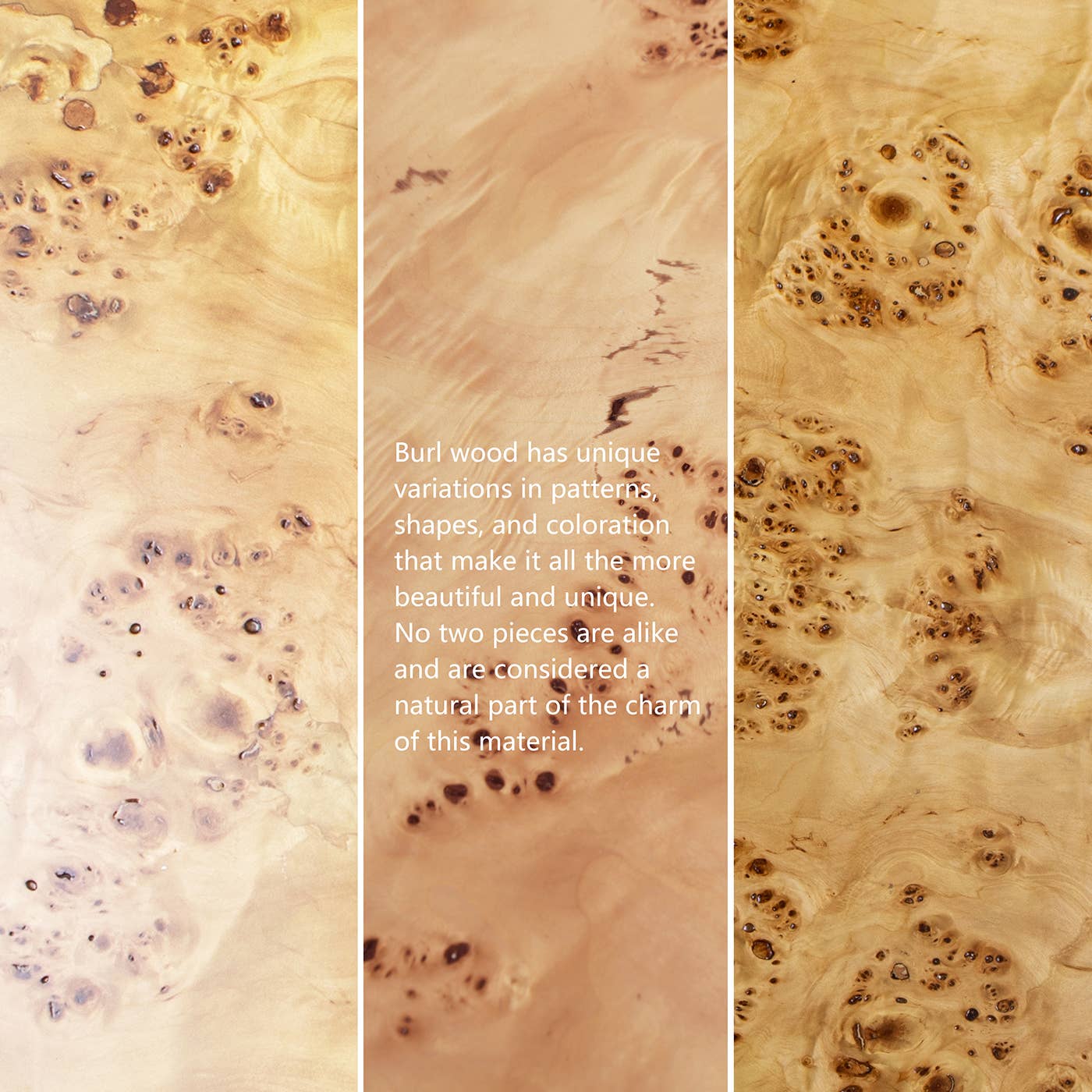 Nebula Accent Oval Pillar Burl Wood Side Table Collection: Warm Natural Brown / 22"