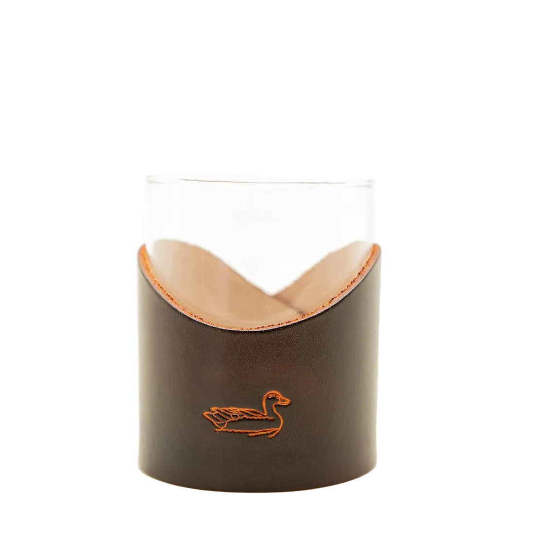Duck Leather Rocks Glass