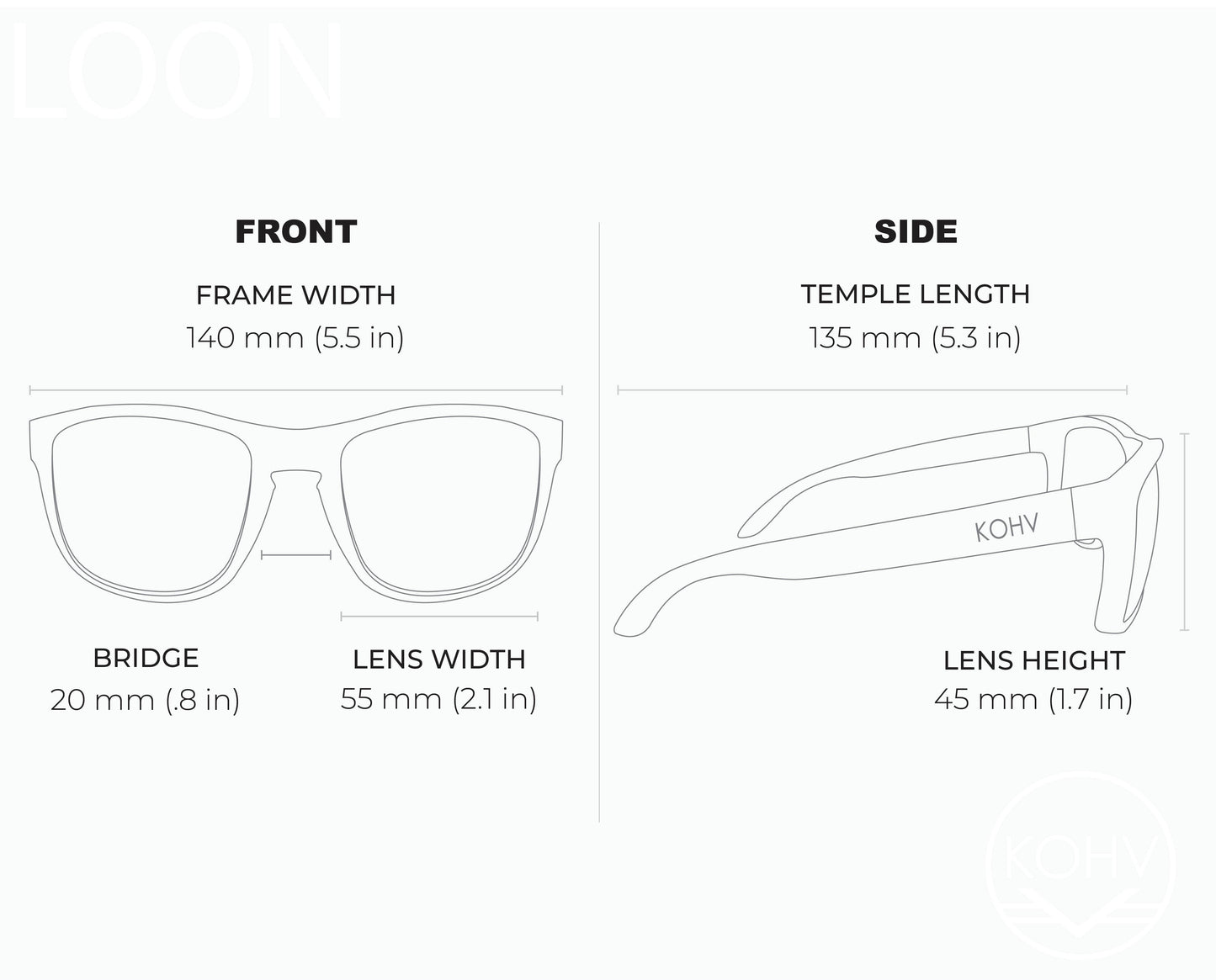 LOON MIDNIGHT BLUE MIRROR Polarized Active Sport Sunglasses