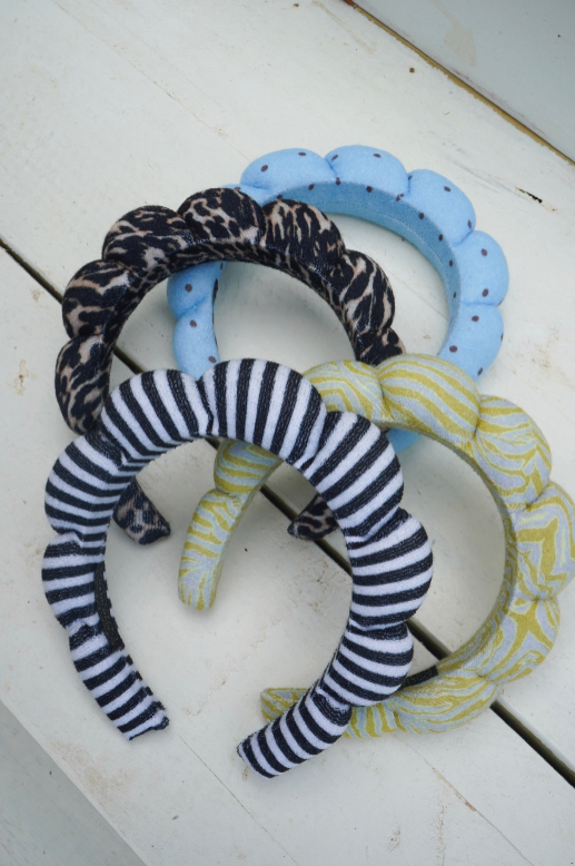 GRWM Headband: Chartreuse Zebra
