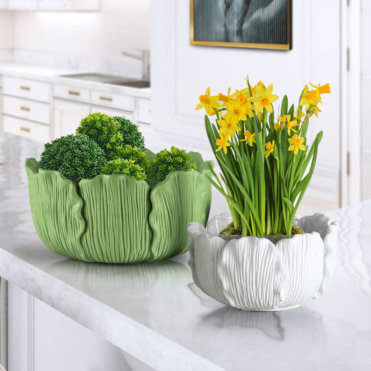 Leaf Reverie Planter - Small: White