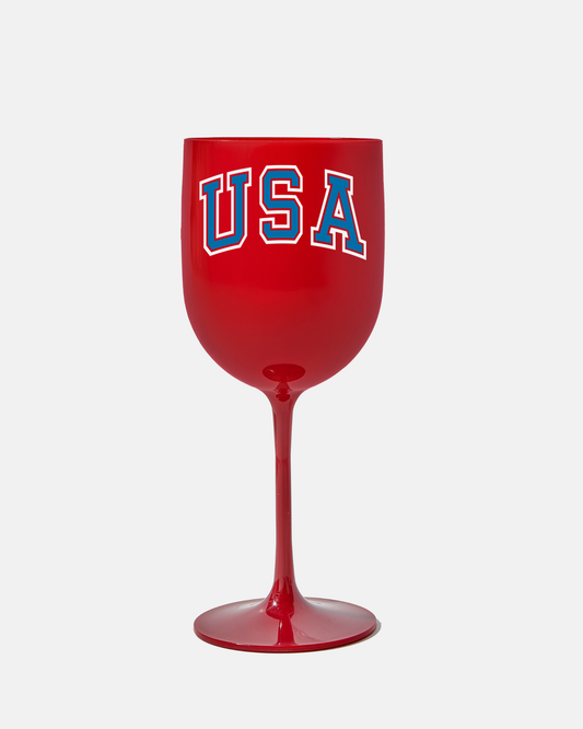 USA Wine Glass: Red