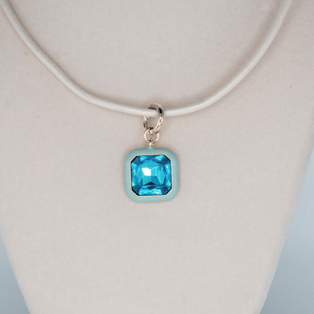 Blue Aurora Yellow Necklace