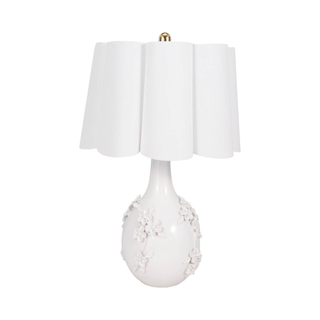 Ceramic Floral Table Lamp