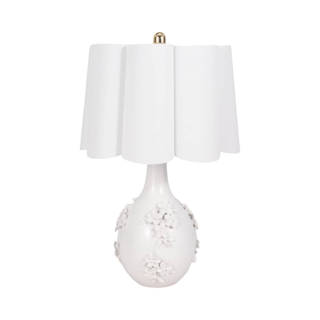 Ceramic Floral Table Lamp