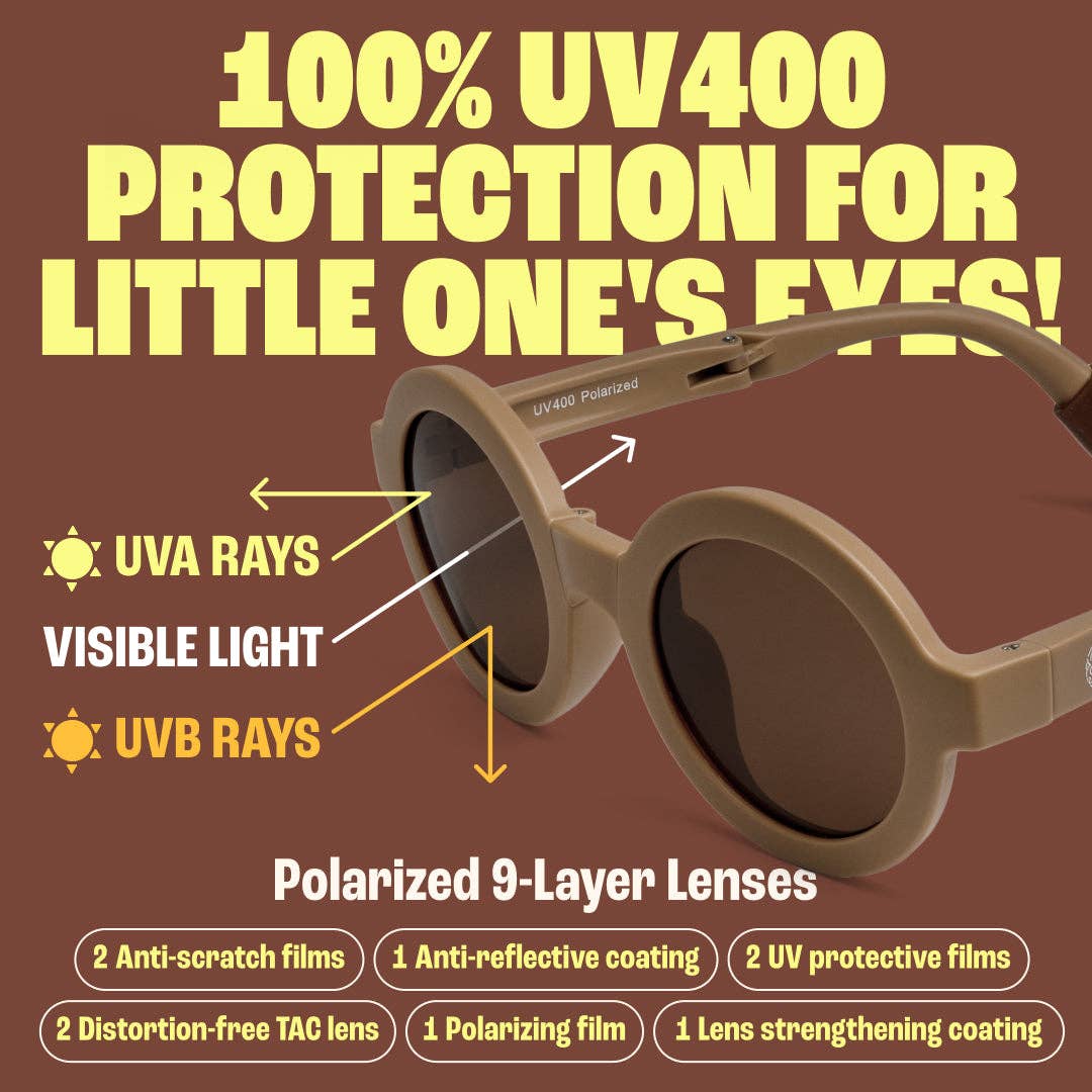 Polarized Foldable 3-8 Years - Brown