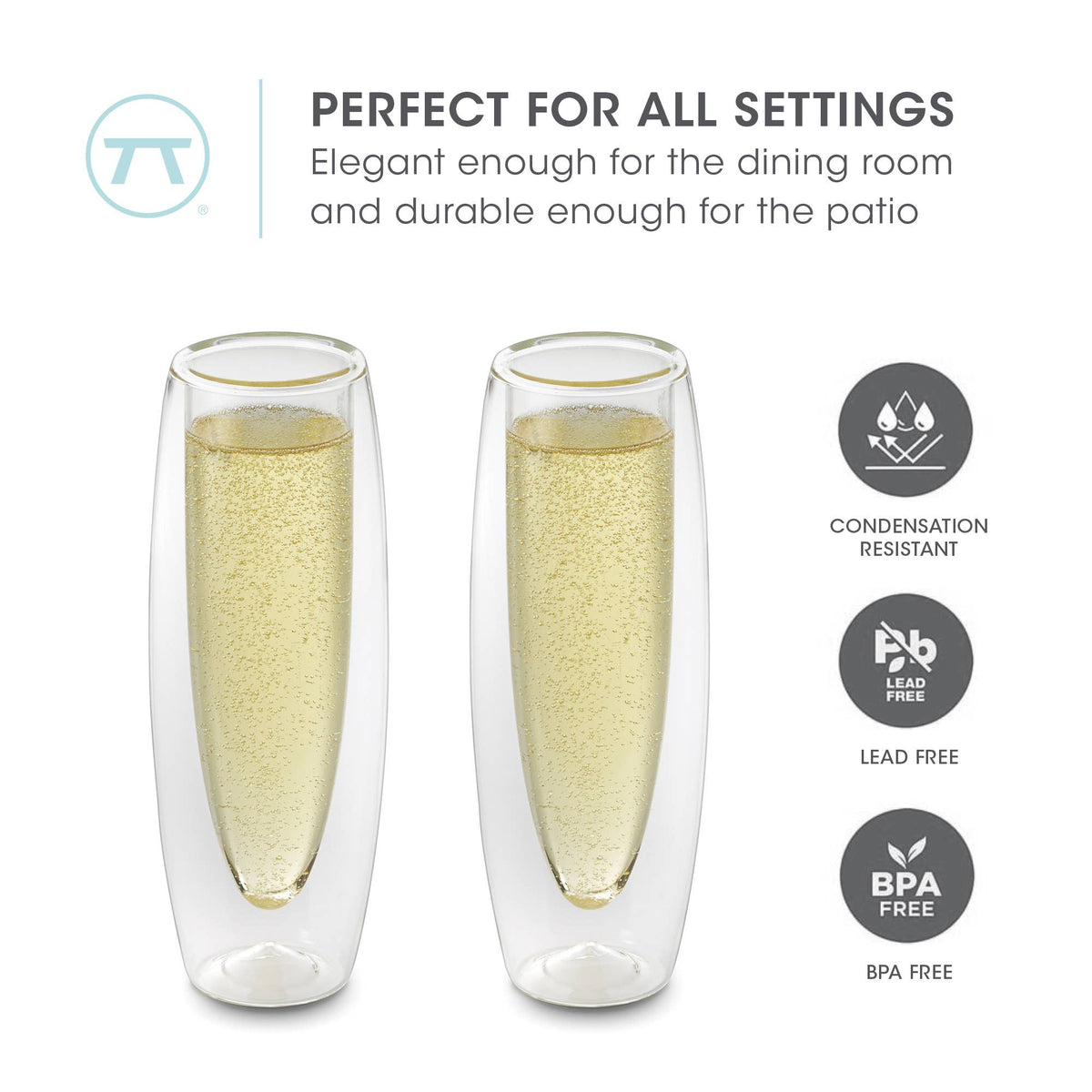 Outset Champagne- Set of 2