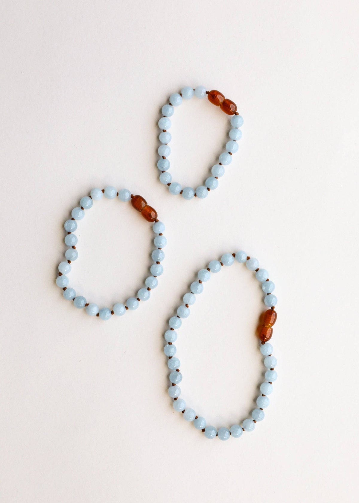 Pure Gemstone + Aquamarine|| Anklet or Bracelet: 5" Baby Bracelet