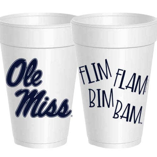 Ole Miss Foam Cups