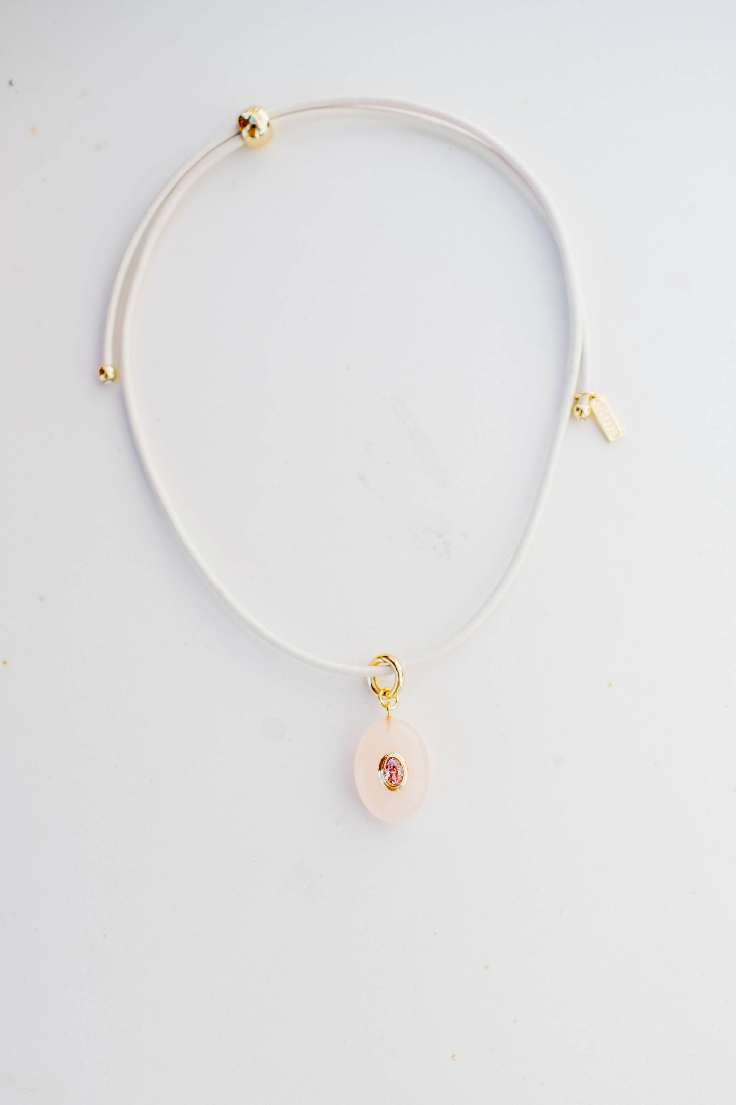 Pink Beach Combing Coconut Necklace
