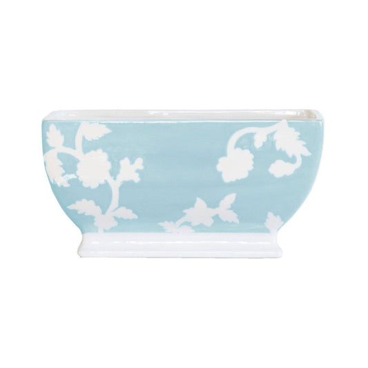 Chinoiserie Dreams Planter: Robin's Egg Blue