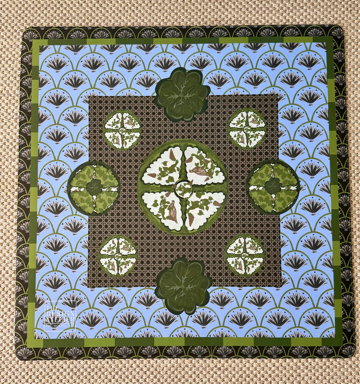 Verdant Moss Mahjong Mat