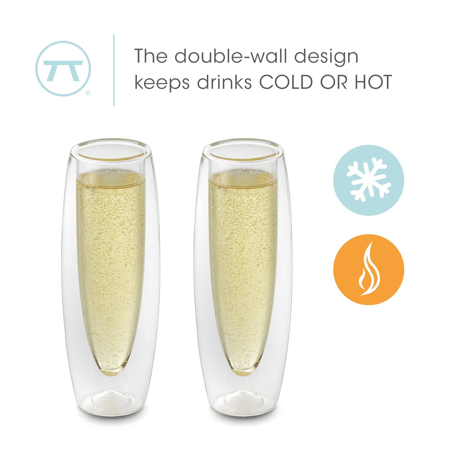 Outset Champagne- Set of 2