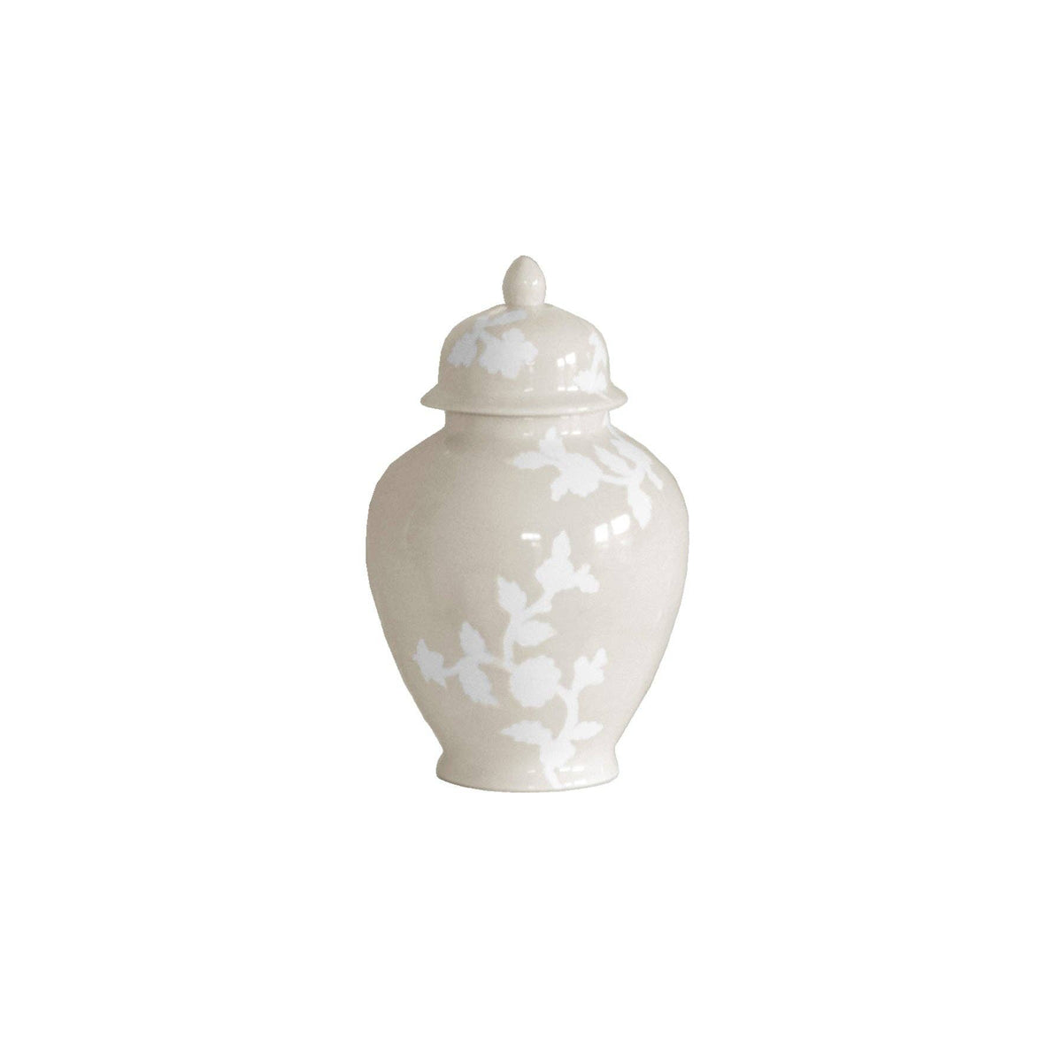 Chinoiserie Dreams Ginger Jars in Beige: Large