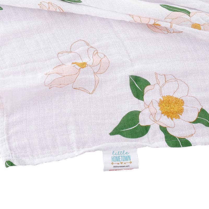 Southern Magnolia Baby Muslin Swaddle