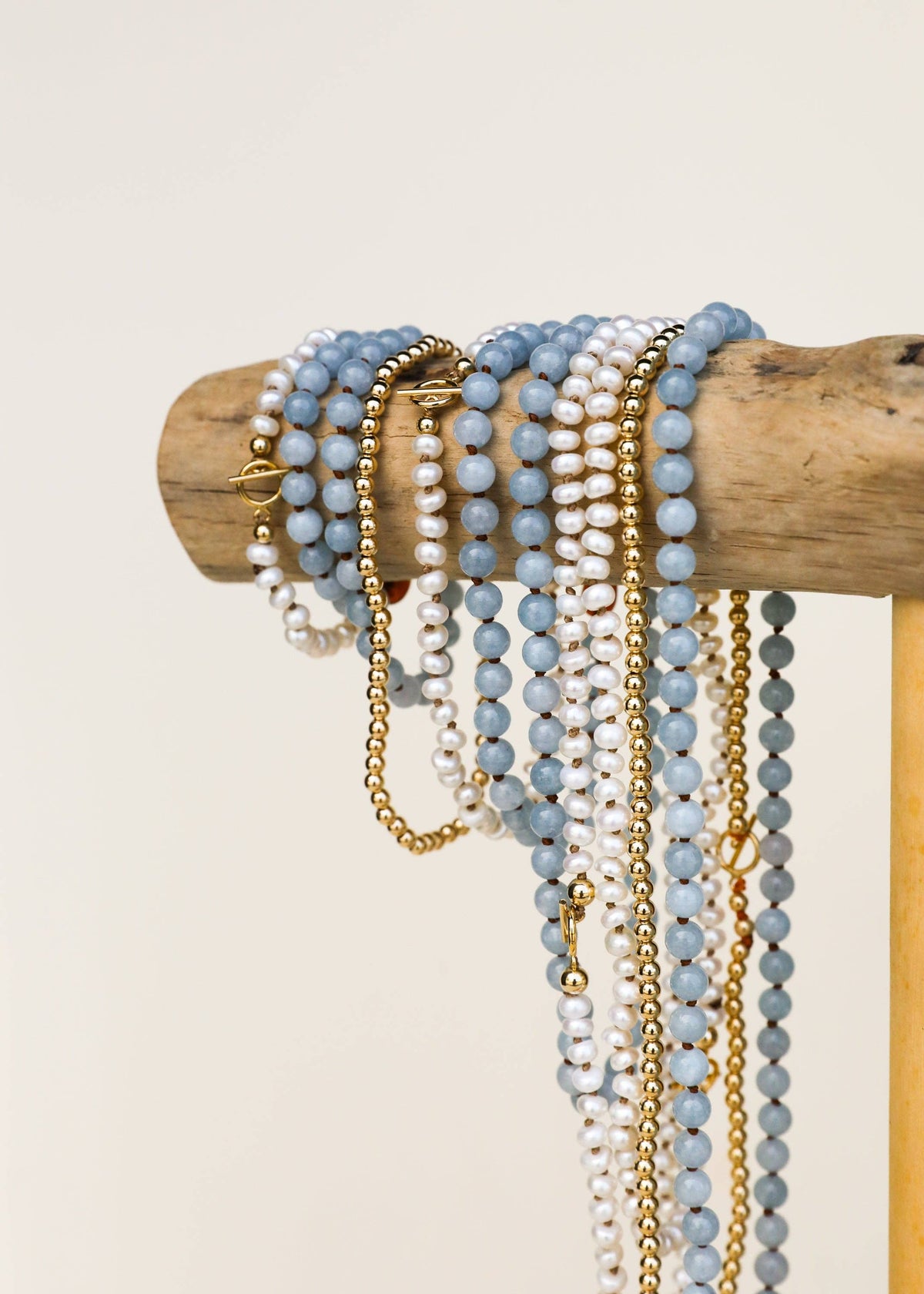 Pure Gemstone + Aquamarine || Necklace: 11" Baby Necklace