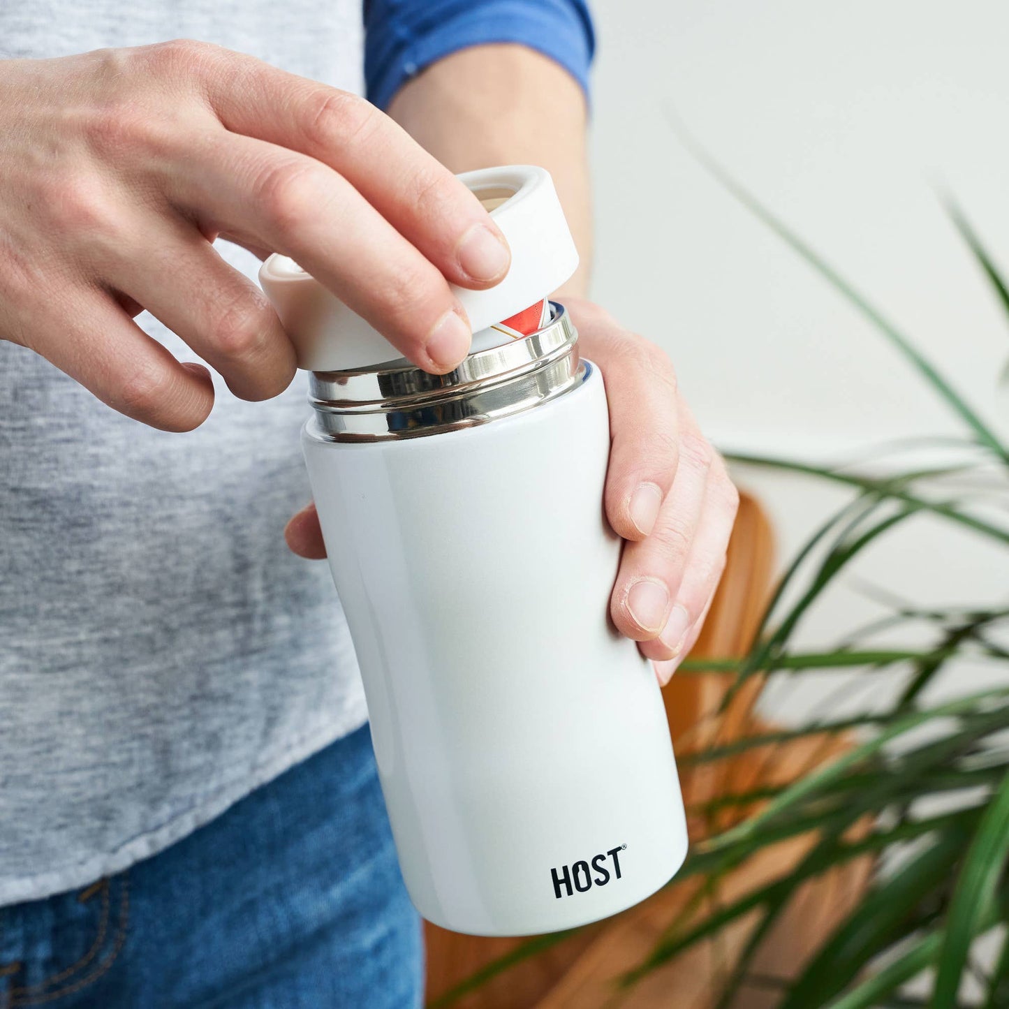 Slim Can Koozie - Pearl White