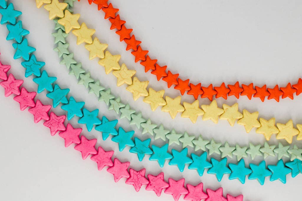 Large Bubblegum Pink Star Necklace