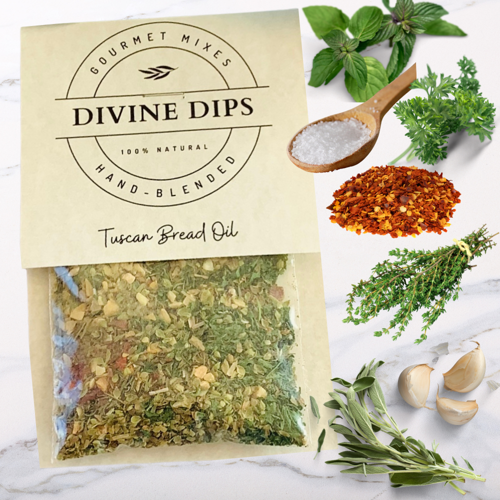 Tuscan Seasoning Dip Mix & Oil Blend: Private Label