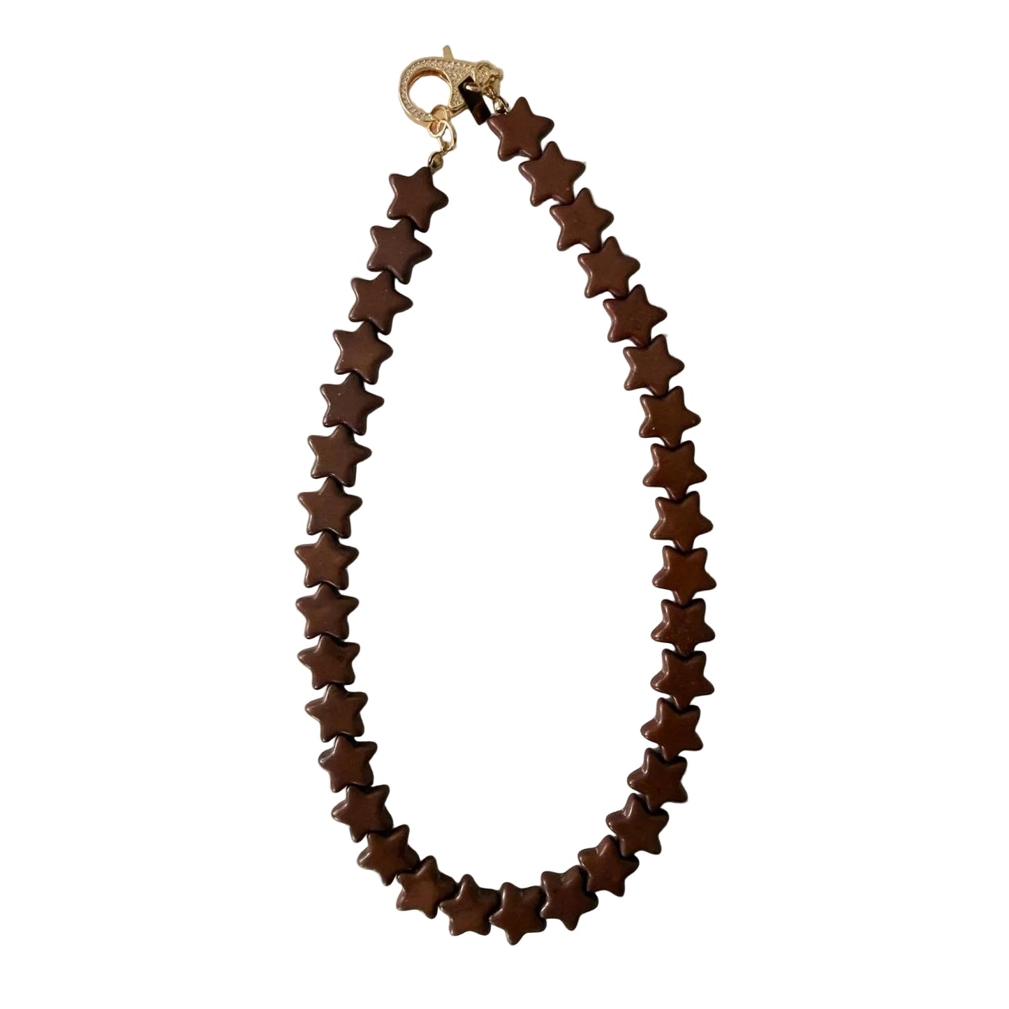 Star Necklace - Small - Brown