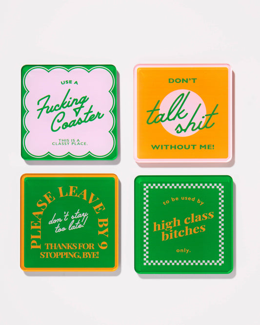 Snarky Orange Coasters - Set of 4
