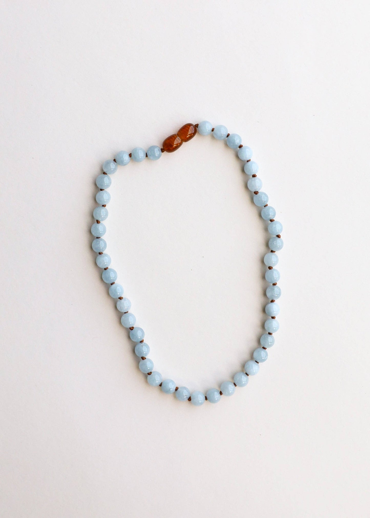 Pure Gemstone + Aquamarine || Necklace: 11" Baby Necklace