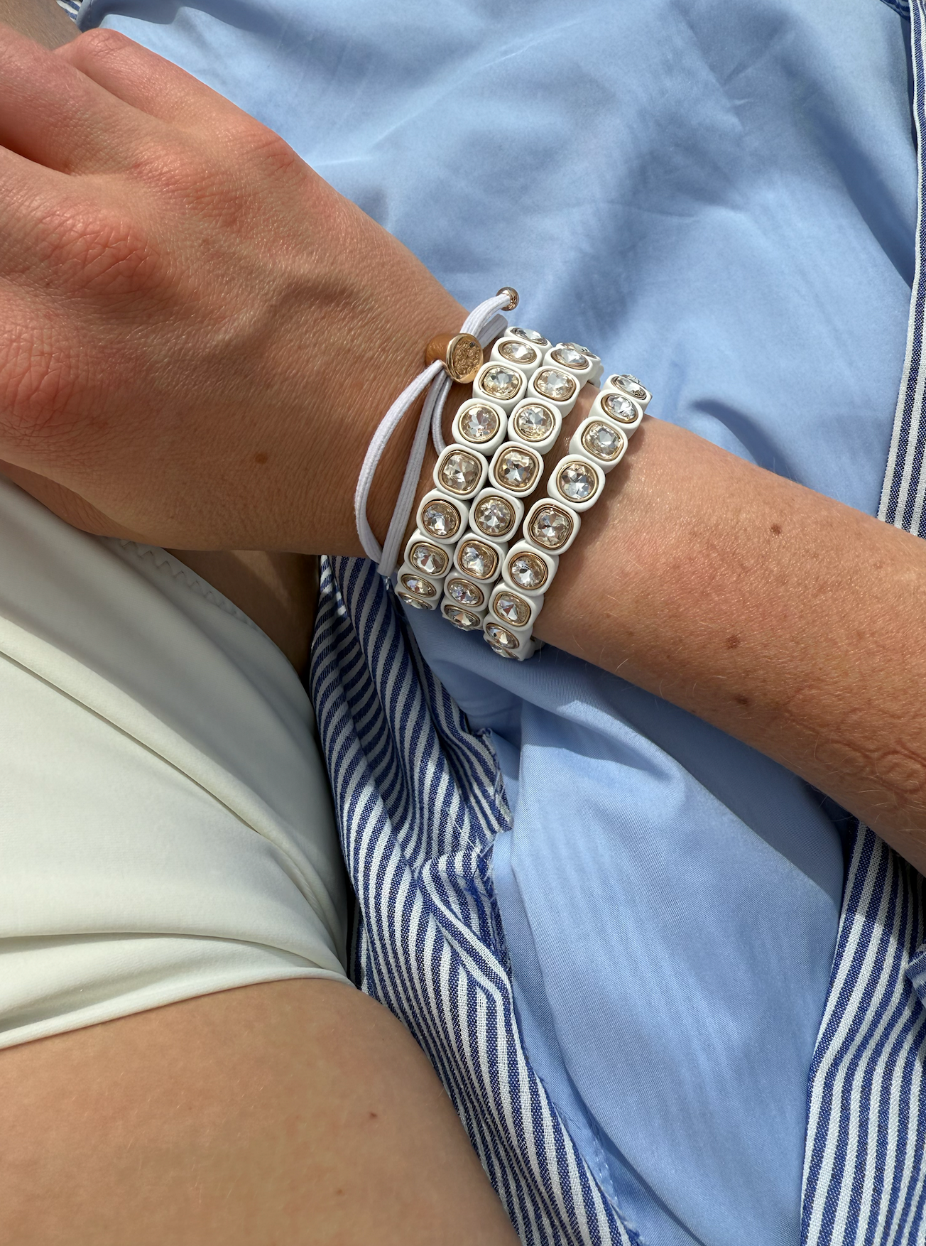 Jelly Pop Bracelet - White