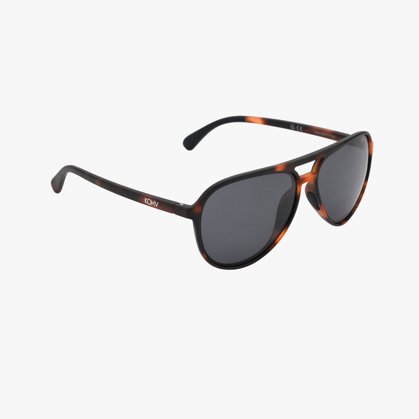DASH TORTOISE Polarized Active Soft Aviator Sunglasses