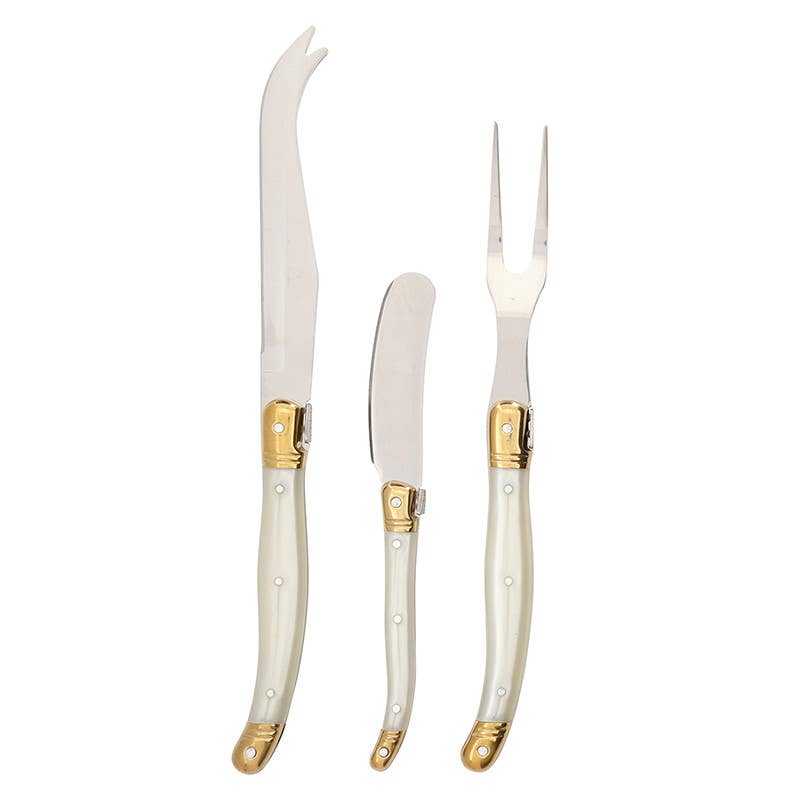 Cheese Knife Set of 3 - Pearl