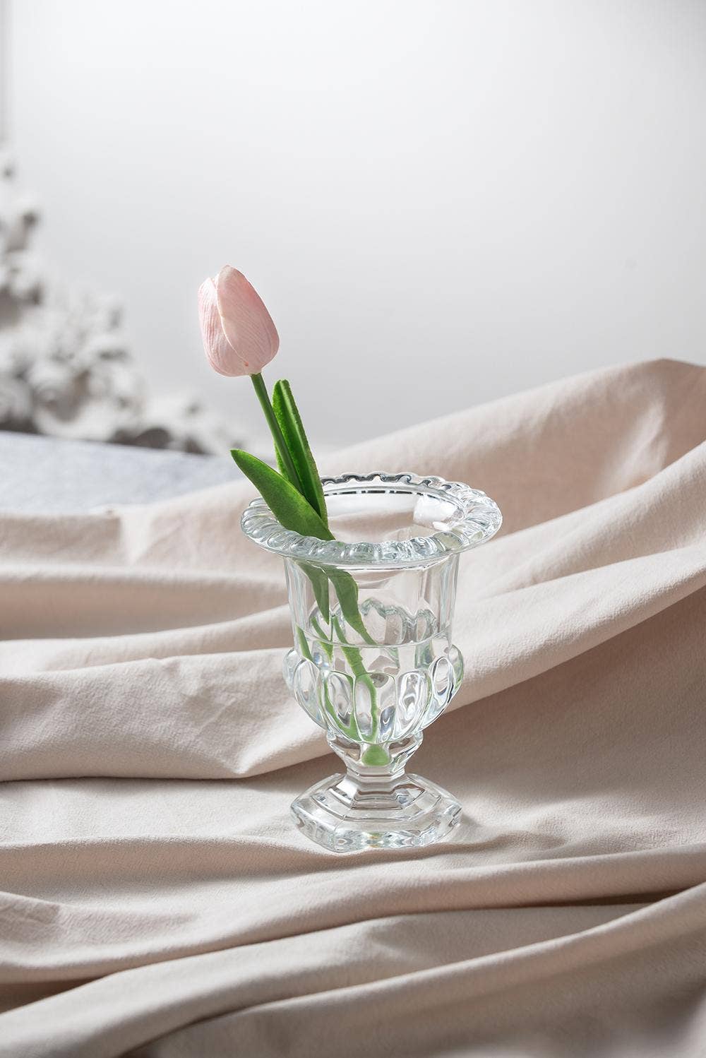 Crystal Elegance Glass Vase