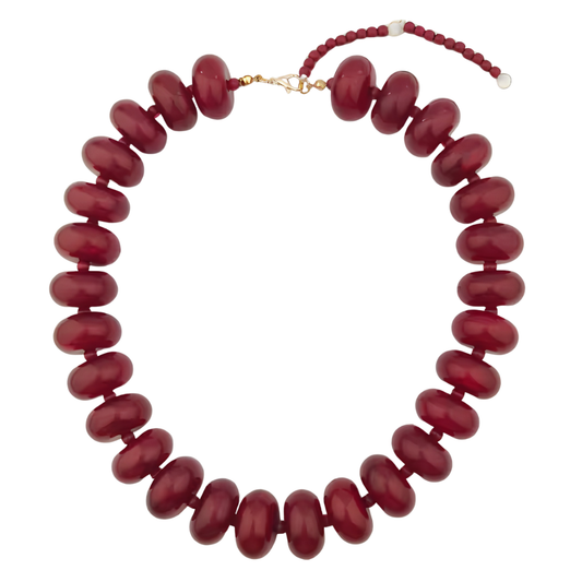 Bentley Necklace: Burgundy