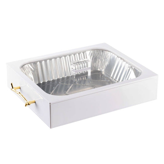 9x13 White & Gold Pan Holder