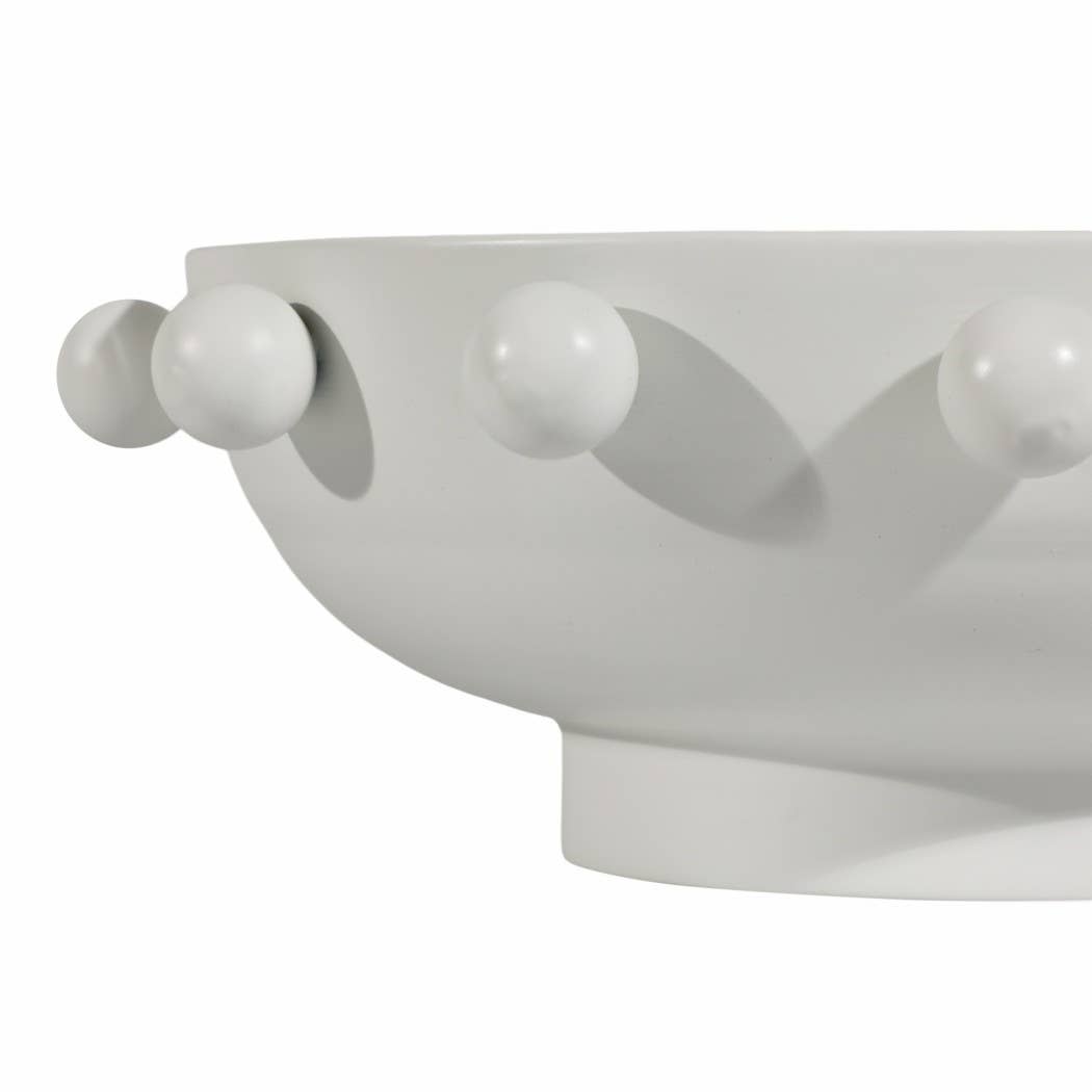 White Beaded Bowl