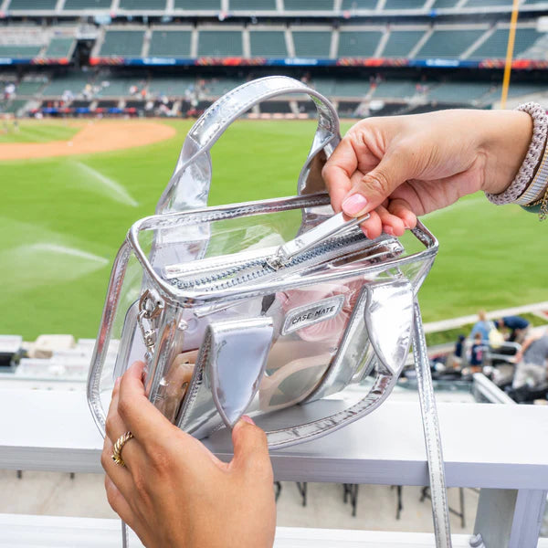 Silver Chrome Stadium Bag